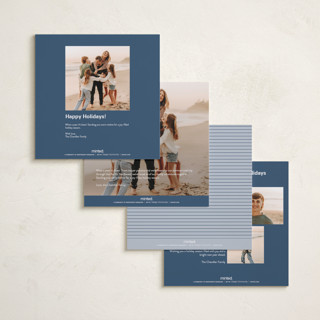 This is a ice holiday photo cards with standard by Bethan called kodak printing on recycled smooth signature in square