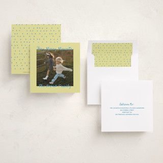 This is a halo holiday photo cards with standard by Jelena Vuletic called merribelle printing on recycled smooth signature in square