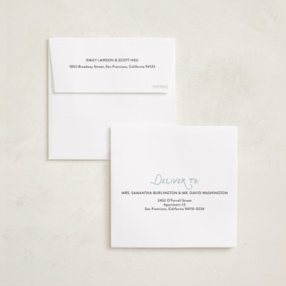 This is a snow holiday photo cards with standard by Lindsay Megahed called bright script printing on recycled smooth signature in square