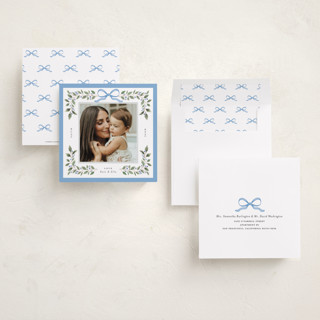 This is a winter holiday photo cards with standard by Itsy Belle Studio called ella printing on recycled smooth signature in square