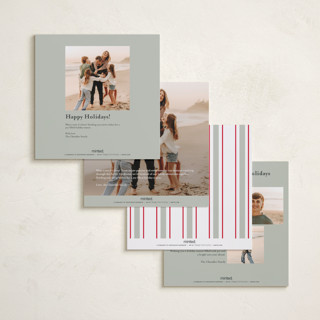 This is a ice holiday photo cards with standard by Anupama called classic single printing on recycled smooth signature in square