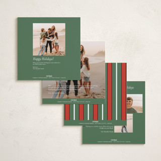 This is a snow holiday photo cards with standard by Morgan Kendall called cambridge printing on recycled smooth signature in square