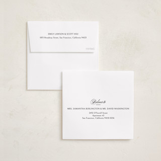 This is a snow holiday photo cards with standard by Playground Prints called the peaceful minimalist printing on recycled smooth signature in square