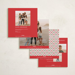 This is a santa holiday photo cards with standard by Claudia Orengo called little details printing on recycled smooth signature in square