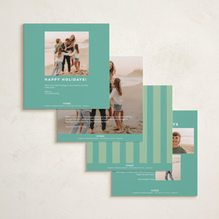 This is a frosting holiday photo cards with standard by Morgan Kendall called cabana printing on recycled smooth signature in square