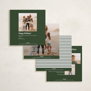 This is a spruce holiday photo cards with standard by JoAnn Jinks called square printing on recycled smooth signature in square