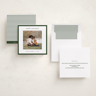 This is a spruce holiday photo cards with standard by JoAnn Jinks called square printing on recycled smooth signature in square