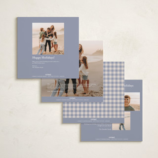 This is a wintermint holiday photo cards with standard by Teju Reval called big vintage bow printing on recycled smooth signature in square