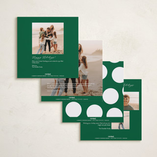 This is a fir holiday photo cards with standard by Ghazal Ali called christmas present printing on recycled smooth signature in square