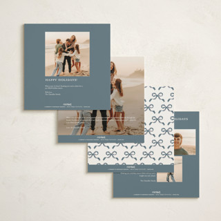 This is a bluebell holiday photo cards with standard by Itsy Belle Studio called verdure & voile printing on signature in square