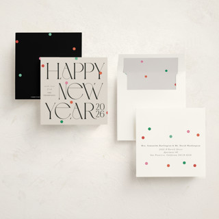 This is a tinsel holiday photo cards with standard by Lori Wemple called holiday square printing on signature in square