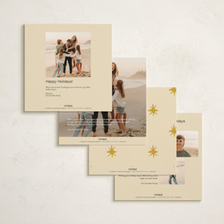 This is a ginger holiday photo cards with standard by Hannah Beimborn called duck the halls printing on signature in square