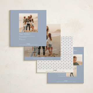 This is a frost holiday photo cards with standard by Alston Foster called classic garland printing on signature in square
