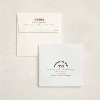 This is a mistletoe holiday photo cards with standard by Carrie Moradi called encircled printing on signature in square