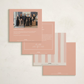 This is a cherry holiday photo cards with standard by Elly called joyful wreath printing on signature in square