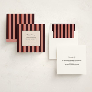 This is a rose holiday photo cards with standard by Megan Davis called polo printing on signature in square