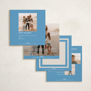 This is a lake holiday photo cards with standard by Megan Davis called rhode printing on recycled smooth signature in square