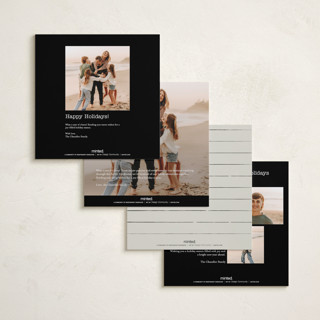 This is a clouds holiday photo cards with standard by Jennifer Lew called postmark printing on recycled smooth signature in square