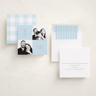 This is a winter sky holiday photo cards with standard by Diane Pearse called new year grid printing on recycled smooth signature in square