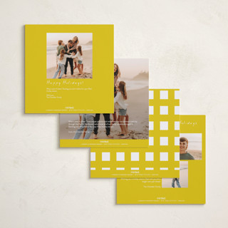 This is a lemon holiday photo cards with standard by Morgan Kendall called postcard printing on recycled smooth signature in square