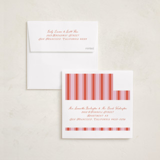 This is a strawberry holiday photo cards with standard by Claudia Orengo called our song printing on recycled smooth signature in square