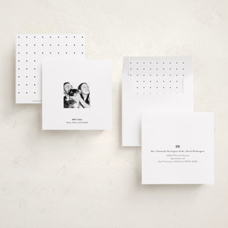 This is a snow holiday photo cards with standard by Gwen Bedat called blank slate printing on recycled smooth signature in square