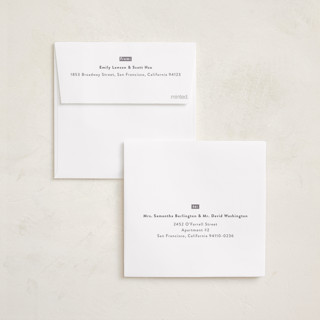 This is a snow holiday photo cards with standard by Gwen Bedat called blank slate printing on recycled smooth signature in square