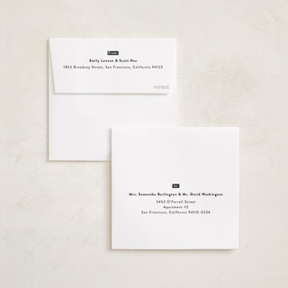 This is a midnight holiday photo cards with standard by Gwen Bedat called blank slate printing on recycled smooth signature in square