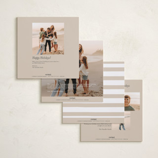 This is a snowflake holiday photo cards with standard by Angela Thompson called merry bright printing on recycled smooth signature in square