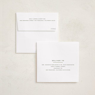 This is a garland holiday photo cards with standard by Ellen Schlegelmilch called gingham layers printing on recycled smooth signature in square