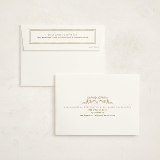 This is a versailles baby shower thank you cards with foil pressed by Claudia Orengo called victorian printing on strathmore in standard