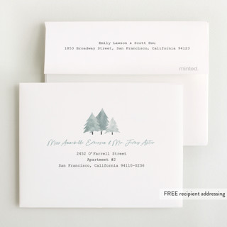 This is a frost baby shower thank you cards with foil pressed by Adelyn T. called calm winter printing on strathmore in standard