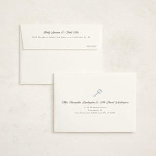 This is a blueberry baby shower thank you cards with standard by Benita Crandall called boujee printing on strathmore in standard