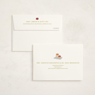 This is a blueberry baby shower thank you cards with standard by Natalie Rae called apple orchard printing on strathmore in standard