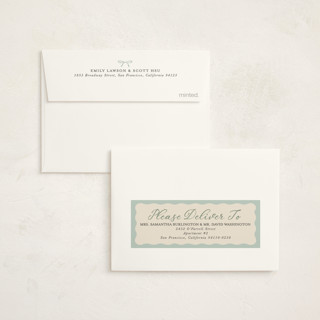 This is a pond baby shower thank you cards with standard by Karidy Walker called vintage ducklings printing on strathmore in standard