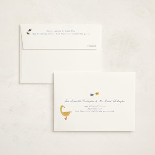 This is a sky baby shower thank you cards with standard by frau brandt called grown with love printing on strathmore in standard