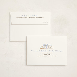 This is a bluecrumb baby shower thank you cards with standard by Pixel and Hank called bun in the oven printing on strathmore in standard
