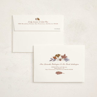 This is a latte baby shower thank you cards with standard by Alethea and Ruth called fall in love printing on strathmore in standard
