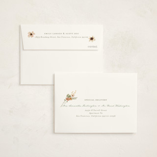 This is a cream baby shower thank you cards with standard by Reilly Kavanaugh called whimsical baby shower printing on strathmore in standard