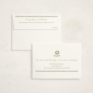 This is a seafoam baby shower thank you cards with standard by Lucrecia Caporale called baby little toys printing on strathmore in standard