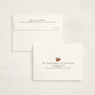 This is a moss baby shower thank you cards with standard by Kelly Watkins called farmers market printing on strathmore in standard