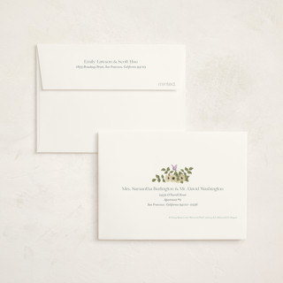 This is a spring baby shower thank you cards with standard by Townsend Majors called disney's winnie the pooh in bloom printing on strathmore in standard