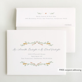 This is a lemon baby shower thank you cards with standard by Corinne Malesic called vintage whimsy printing on strathmore in standard