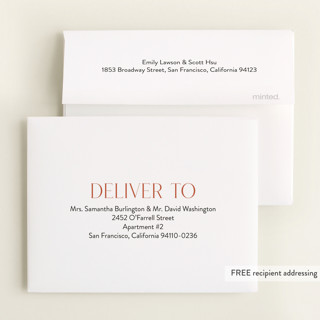 This is a scarlet baby shower thank you cards with standard by Lauren Jinhee called penguin print printing on strathmore in standard