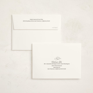 This is a cocoa baby shower thank you cards with standard by Maggie Daugherty called cowgirl on the way! printing on strathmore in standard