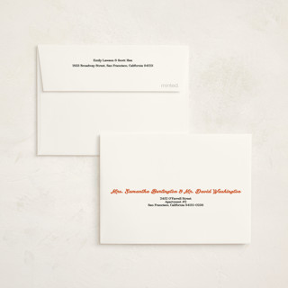 This is a daffodil baby shower thank you cards with standard by Felicia Balestrere called modern peach floral printing on strathmore in standard