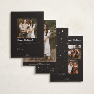 This is a chalkboard halloween party invitations cards with standard by Morgan Ramberg called trick or treaters printing on signature in petite