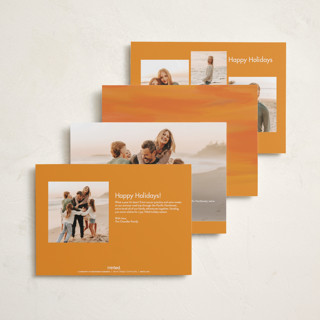 This is a midnight halloween party invitations cards with standard by Amy Payne called smiling faces printing on recycled smooth signature in petite