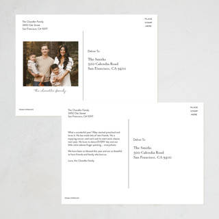 This is a midnight halloween party invitations cards by Amy Payne called smiling faces printing on signature in postcard