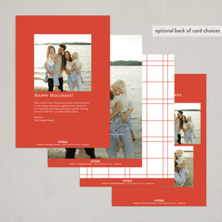 This is a stocking holiday photo cards with standard by Nicole Walsh called minimalist frame printing on recycled smooth signature in standard